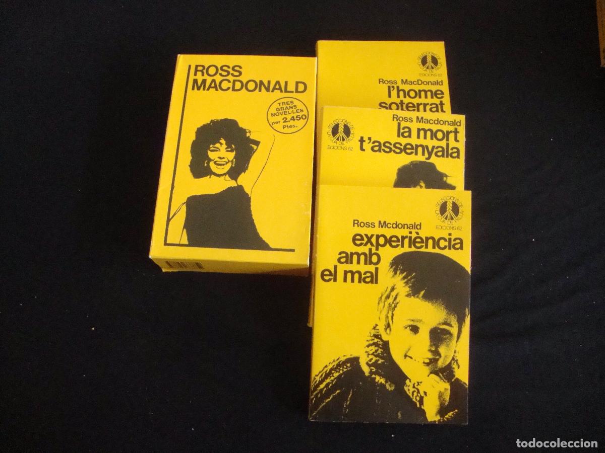 Libros de segunda mano: EDICIONES 62 SELECCIONS DE LA CUA DE PALLA CATALAN LOTE DE 3 NOVELAS ROSS MACDONALD
