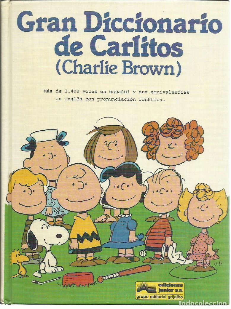 Libros de segunda mano: GRAN DICCIONARIO DE CARLITOS (Charlie Brown). Eds. Junior, 1984