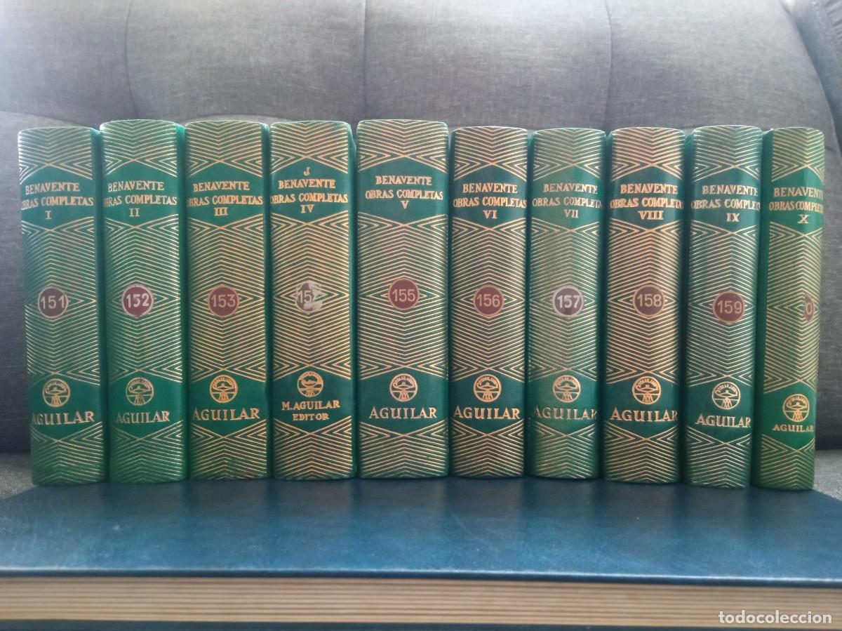 Libros de segunda mano: JACINTO BENAVENTE - OBRAS COMPLETAS (10 VOL.). AGUILAR, 1945-1956.