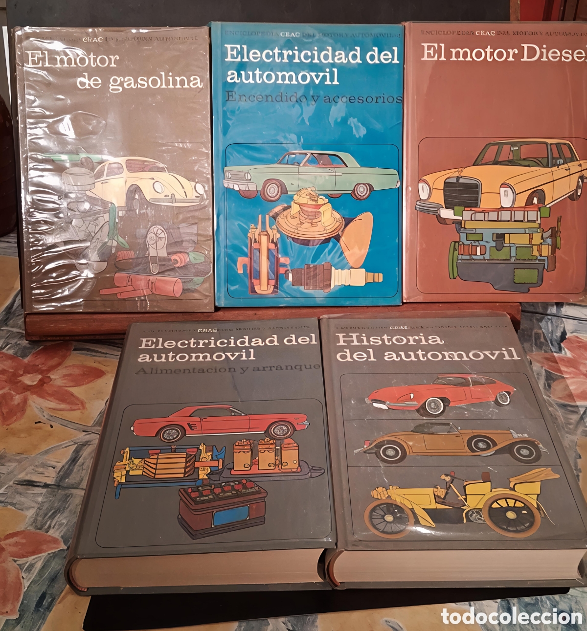 Libros de segunda mano: Lote de cinco libros enciclopedia CEAC del motor y autom&oacute;vil