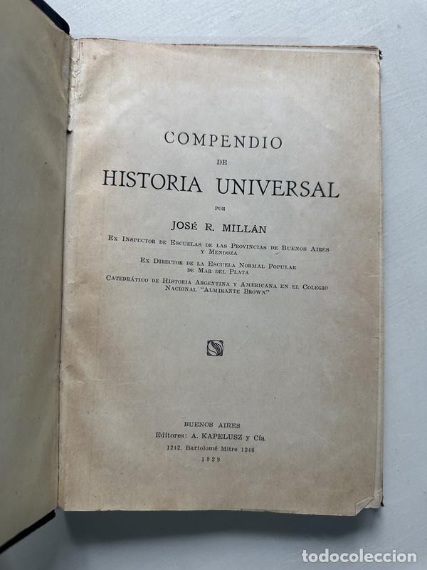 Libros de segunda mano: Compendio de historia universal - Millan Jose R. - Foto 1