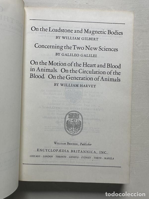 Libros de segunda mano: On the Loadstone and Magnetic Bodies / Concerning the Two New Sciences / On the Motion of the Heart