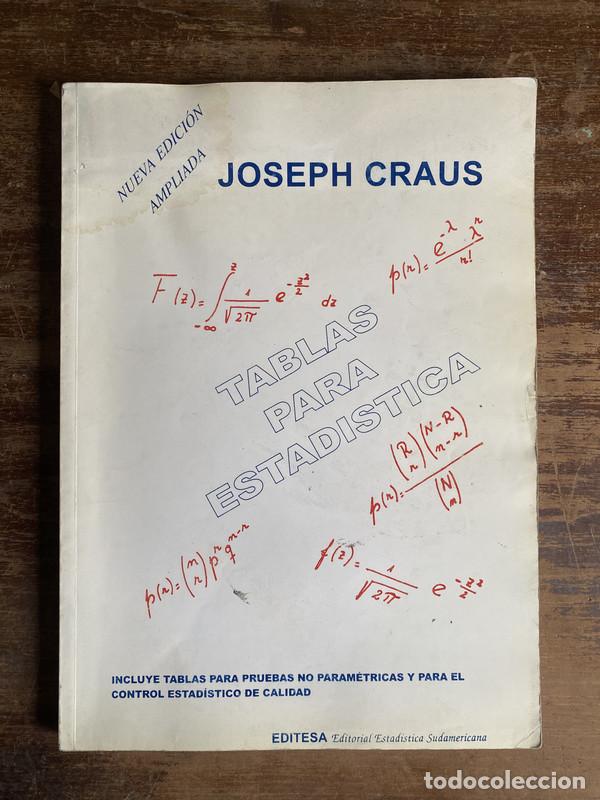 Libros de segunda mano: Tablas para Estadistica - Craus Joseph