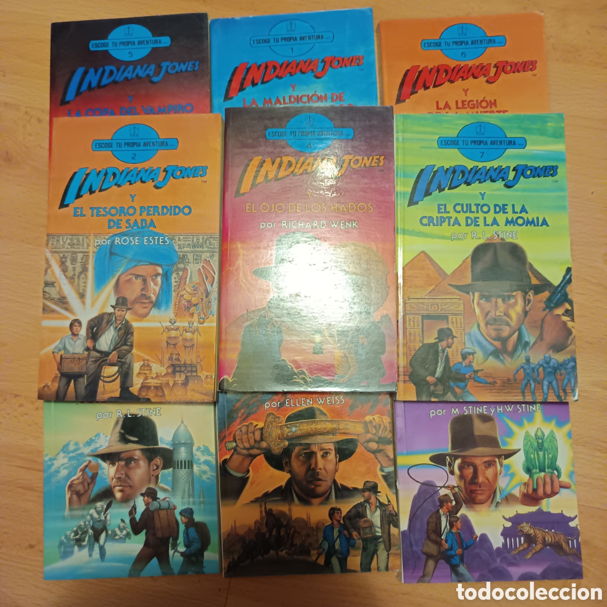 Second hand books: Lote de libros Indiana Jones Escoge tu propia aventura. 10 libros. Toray y Molino