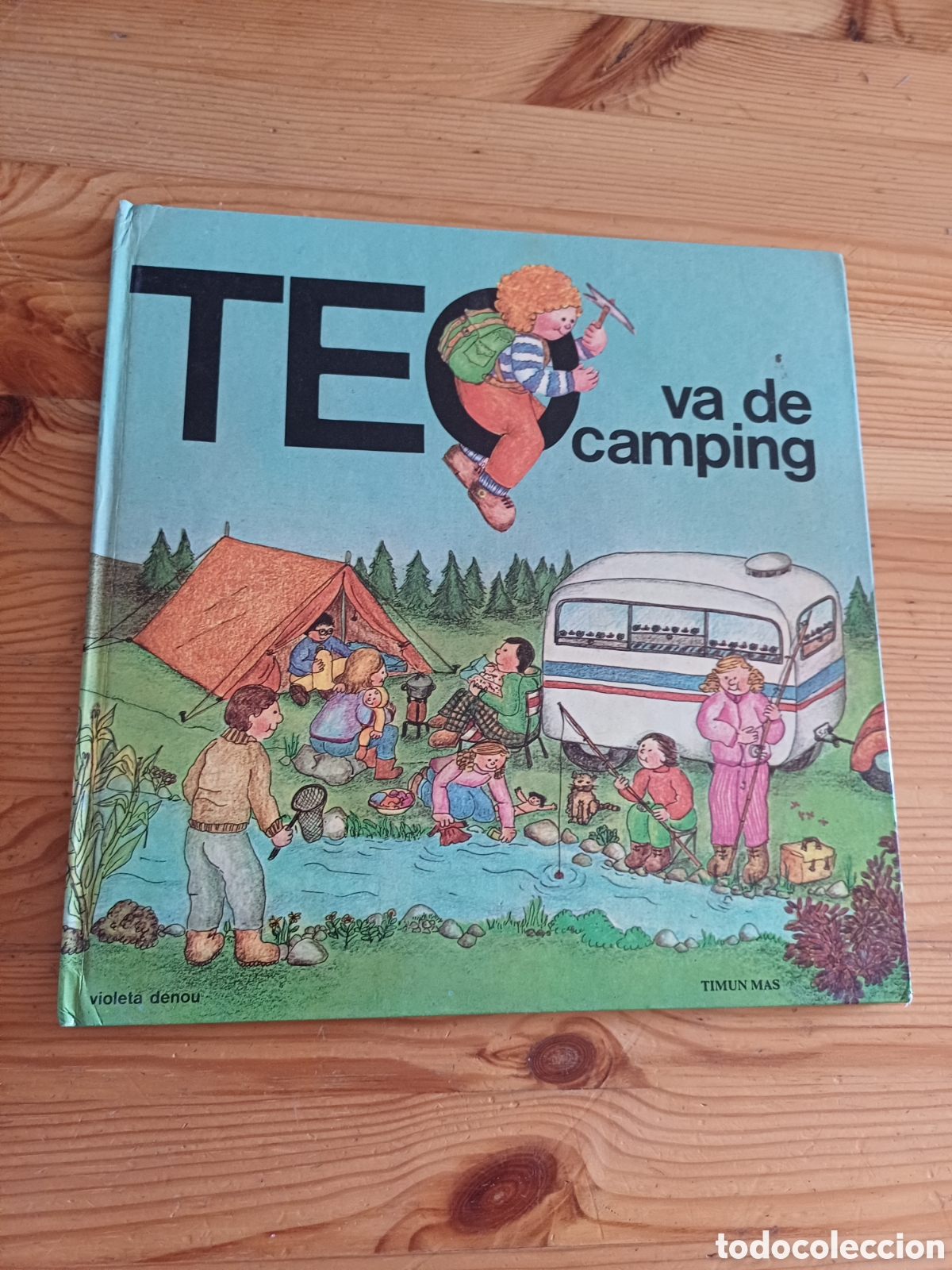 Libros de segunda mano: Teo va de camping Violeta Denou Timun Mas Coleccion Teo descubre el mundo En castellano