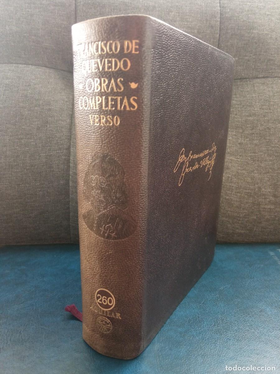 Libros de segunda mano: FRANCISCO DE QUEVEDO - OBRAS COMPLETAS. OBRAS EN VERSO. AGUILAR, 1952.