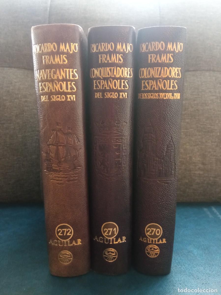 Libros de segunda mano: RICARDO MAJ&Oacute; FRAMIS - VIDAS DE LOS NAVEGANTES, CONQUISTADORES Y COLONIZADORES ESPA&Ntilde;OLES. AGUILAR