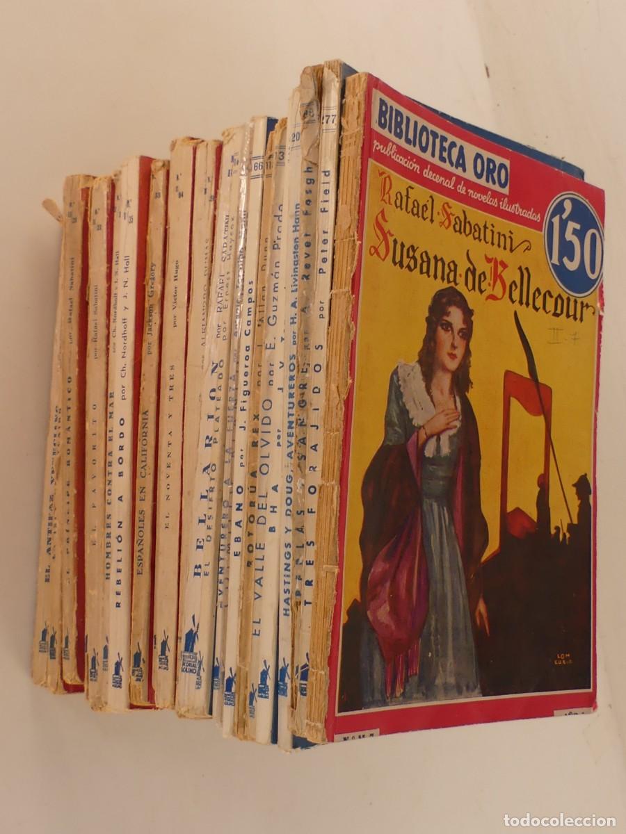 Livros em segunda m&atilde;o: COLECCION LOTE DE 23 NUMEROS DE LA BIBLIOTECA ORO