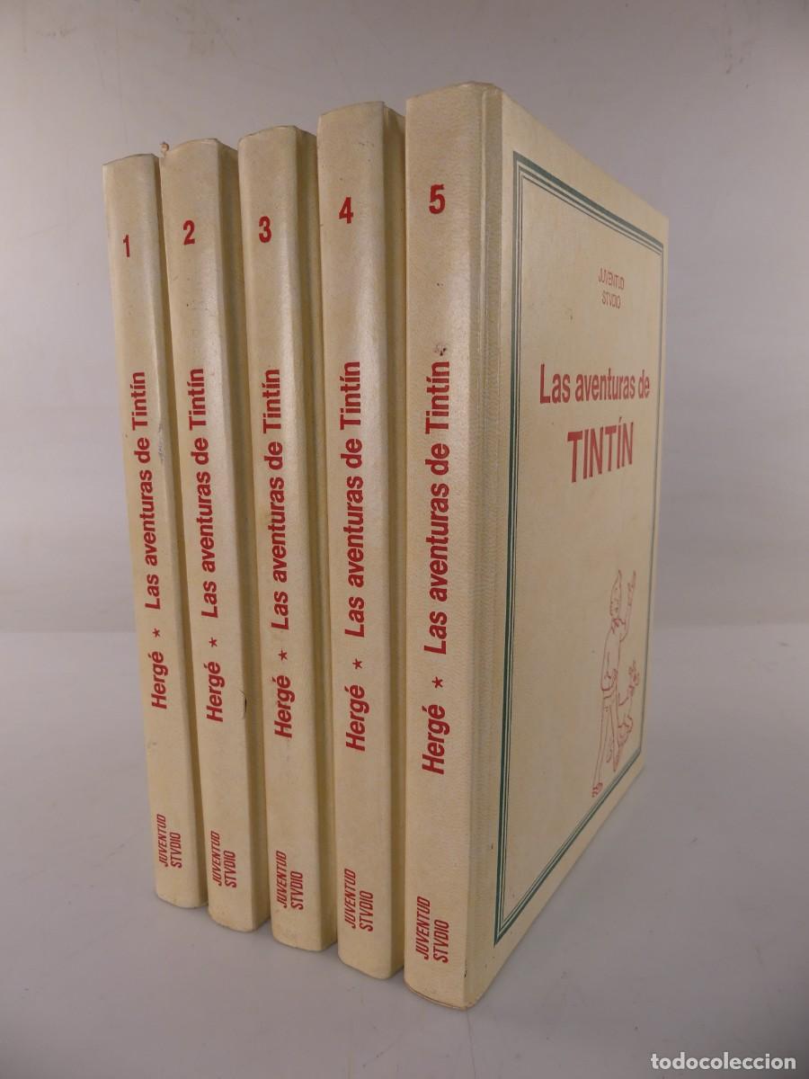 Livros em segunda m&atilde;o: LOTE DE 5 TOMOS DE AVENTURAS DE TINTIN EDITORIAL HERGE