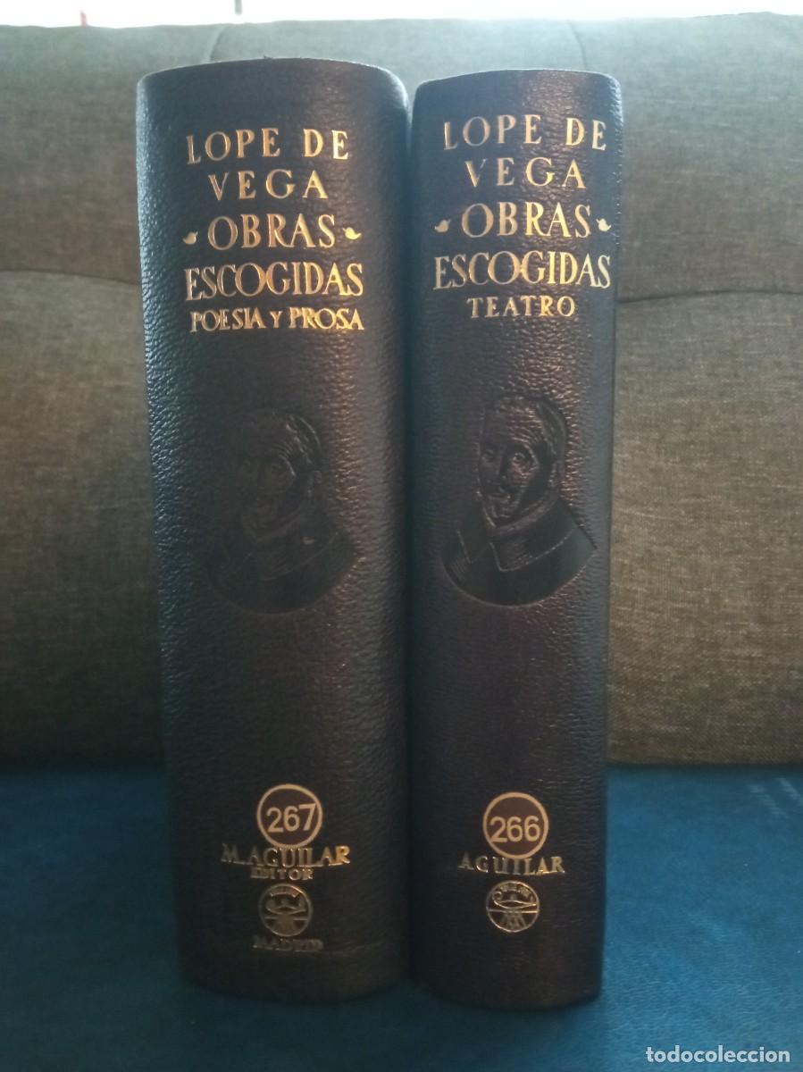 Libri di seconda mano: LOPE DE VEGA - OBRAS ESCOGIDAS. TEATRO. POES&Iacute;A Y PROSA. AGUILAR, 1942-1946.