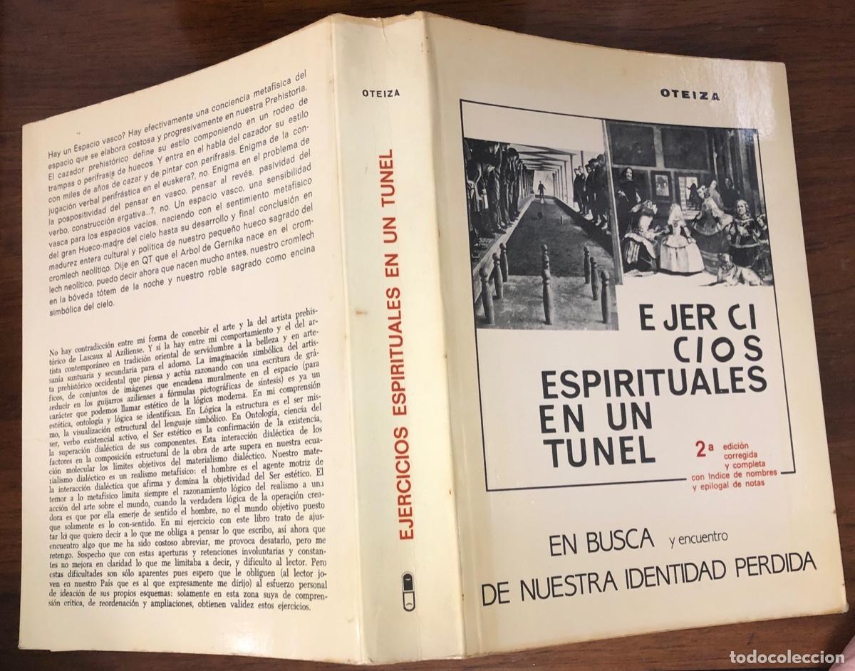 Libros de segunda mano: EJERCICIOS ESPIRITUALES EN UN TUNEL. OTEIZA. DEDICATORIA MANUSCRITA. HORDAGO 1984