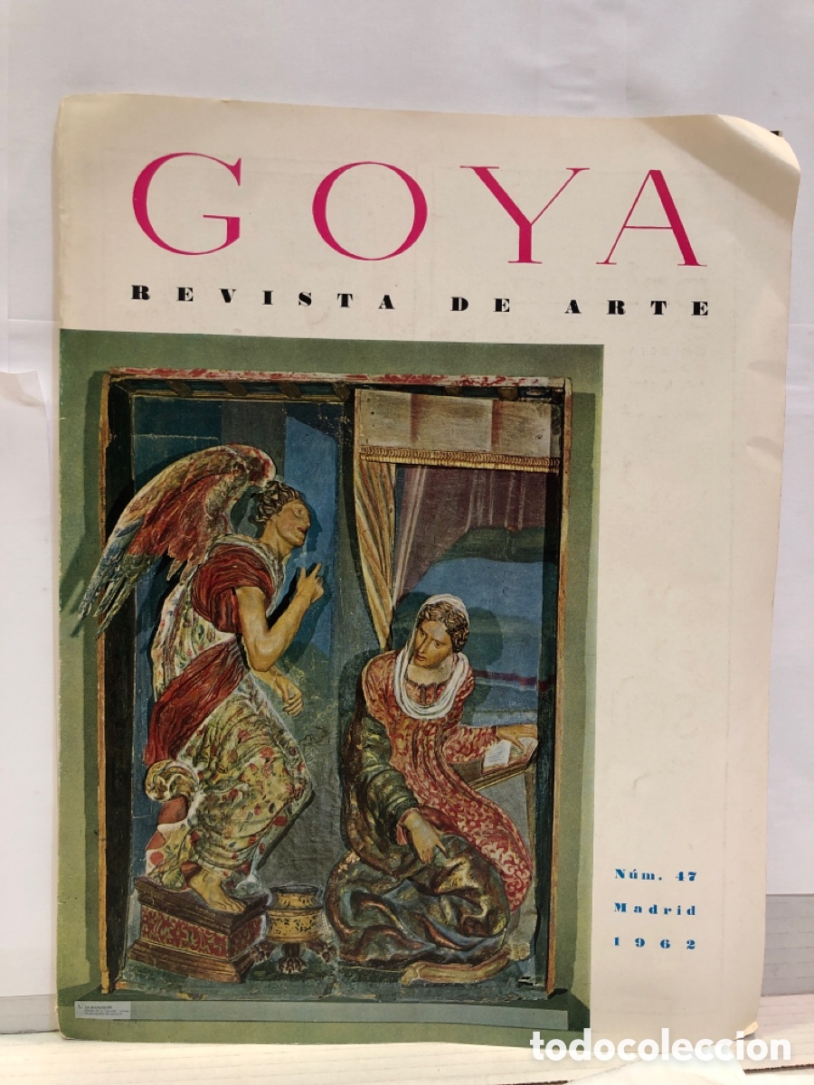 Libros de segunda mano: Goya. Revista de arte. Num 47. Madrid 1962