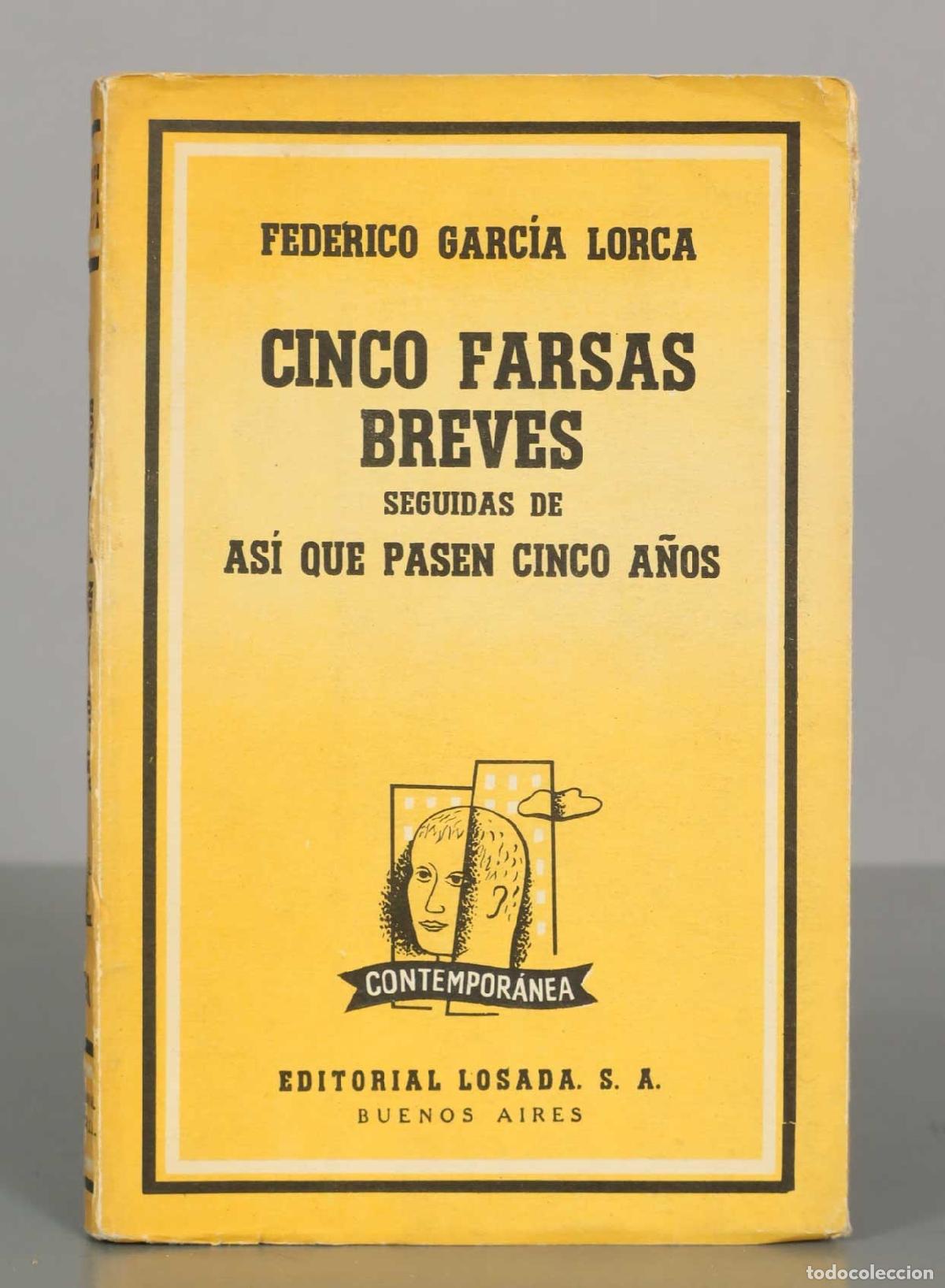 Libros de segunda mano: FEDERICO GARC&Iacute;A LORCA. CINCO FARSAS BREVES.