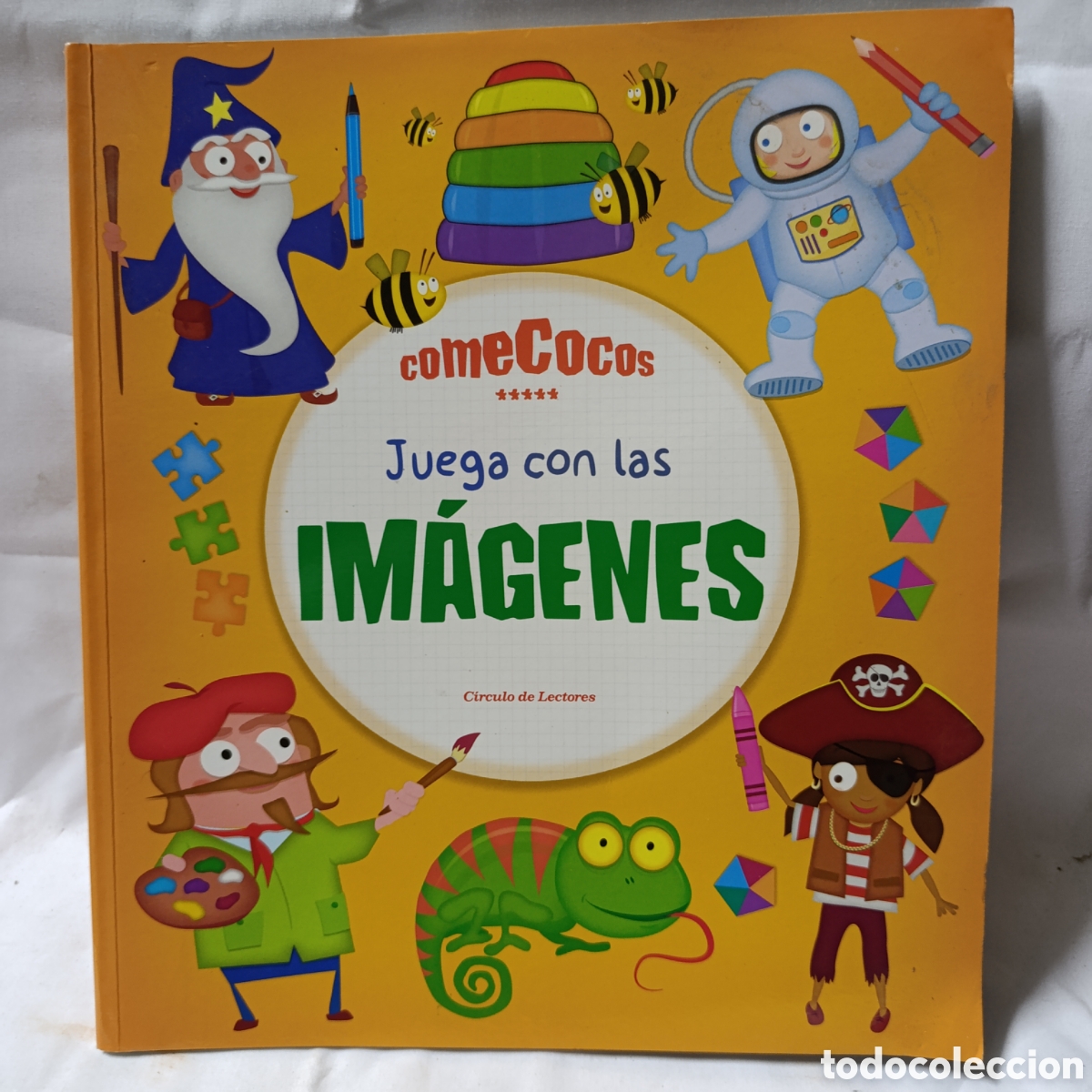 Libros de segunda mano: Libro actividades infantiles &rdquo;Comecocos: Juega con las im&aacute;genes&rdquo;,