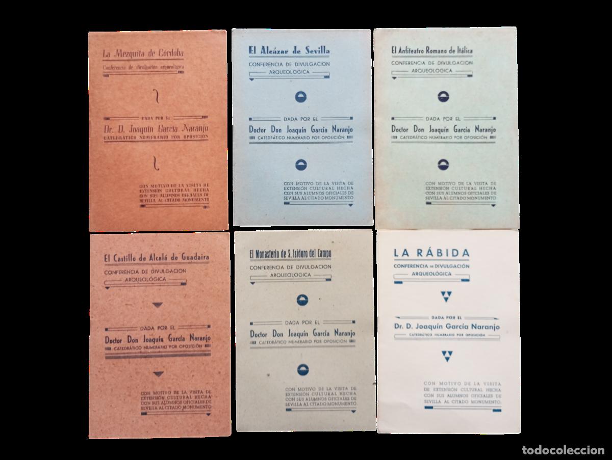 Libros de segunda mano: JOAQUIN GARCIA NARANJO ITALICA ALCAL DE GUADAIRA MEZQUITA ALCAZAR CORDOBA SEVILLA 6 MONOGRAFIAS U78