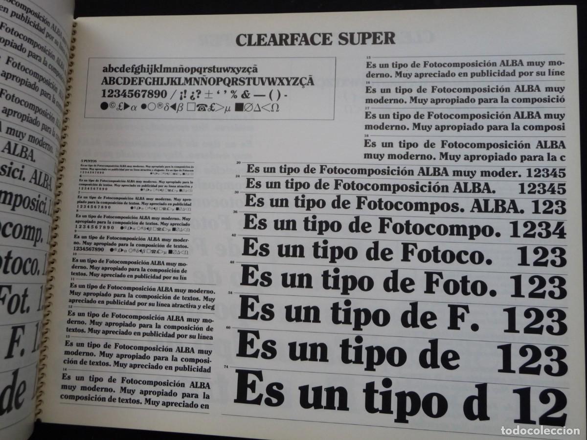 Libros de segunda mano: alba FOTOCOMPOSICION. 1987 - Foto 3