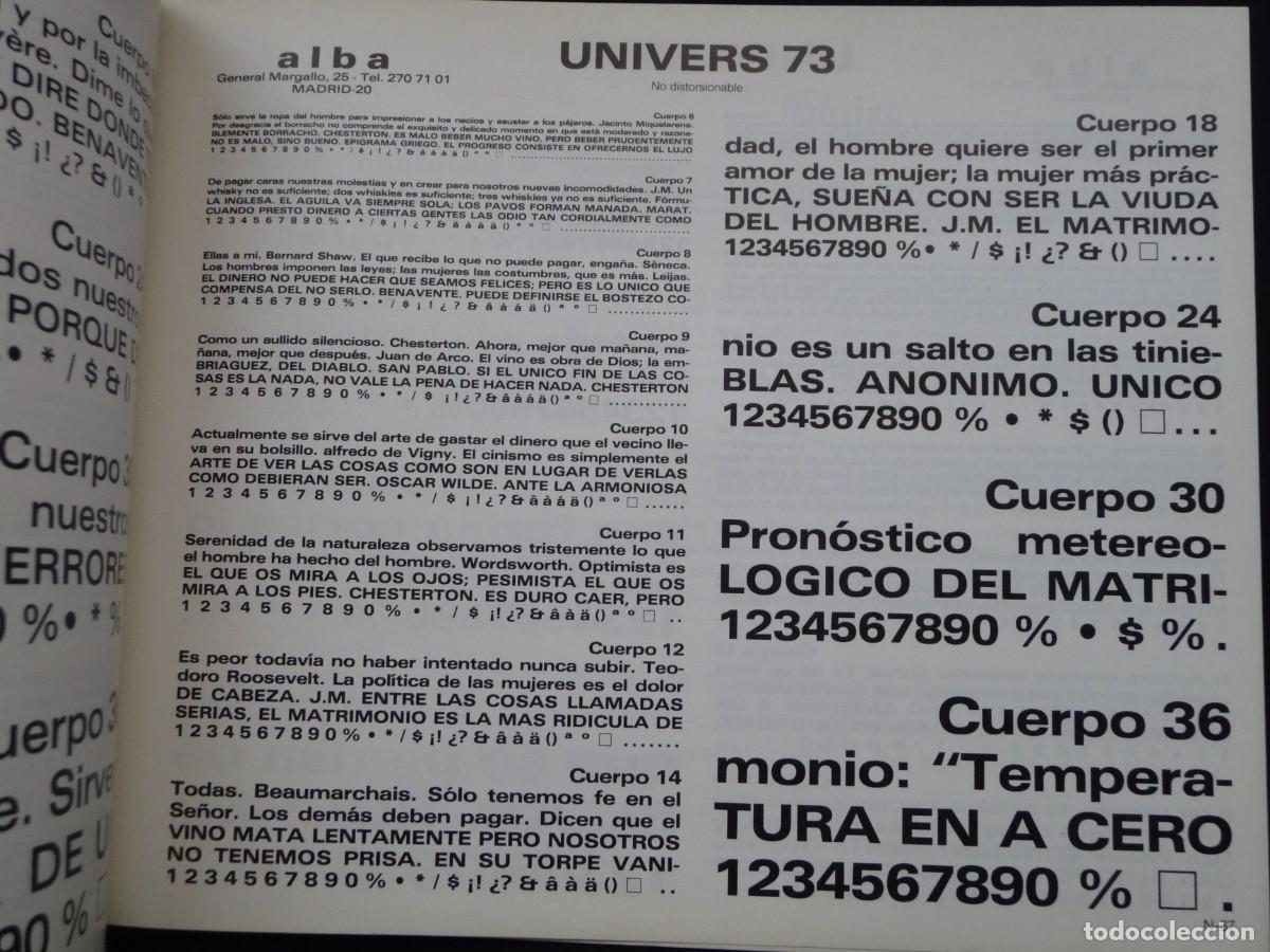 Libros de segunda mano: alba FOTOCOMPOSICION. 1987 - Foto 9