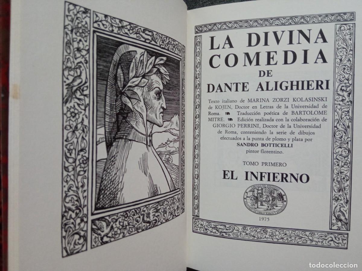 Libros de segunda mano: DANTE - LA DIVINA COMEDIA (3 VOL.). C&Iacute;RCULO DEL BIBLI&Oacute;FILO, 1975. - Foto 4