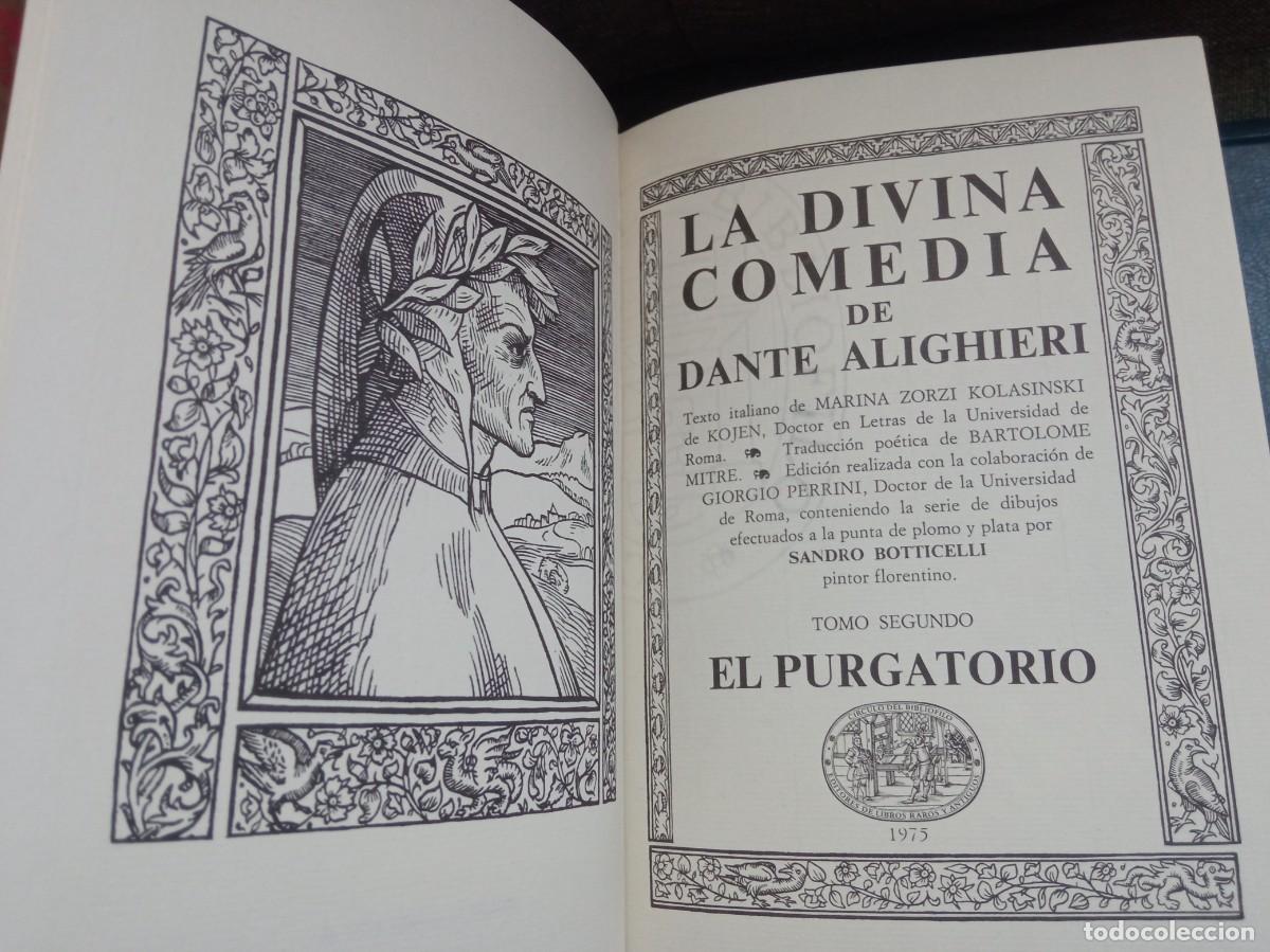 Libros de segunda mano: DANTE - LA DIVINA COMEDIA (3 VOL.). C&Iacute;RCULO DEL BIBLI&Oacute;FILO, 1975. - Foto 5