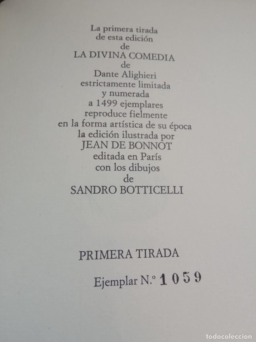 Libros de segunda mano: DANTE - LA DIVINA COMEDIA (3 VOL.). C&Iacute;RCULO DEL BIBLI&Oacute;FILO, 1975. - Foto 14
