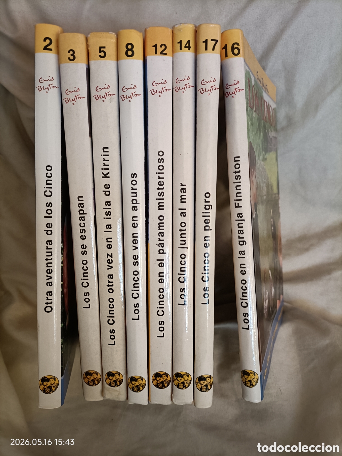 Libros de segunda mano: LOS CINCO DE ENID BLYTON EDITORIAL JUVENTUD 8 LIBROS