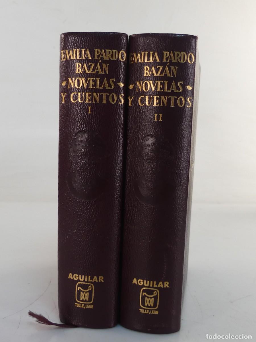 Libros de segunda mano: 2 TOMOS DE NOVELAS Y CUENTOS POR EMILIA PARDO BAZAN EDITORIAL AGUILAR