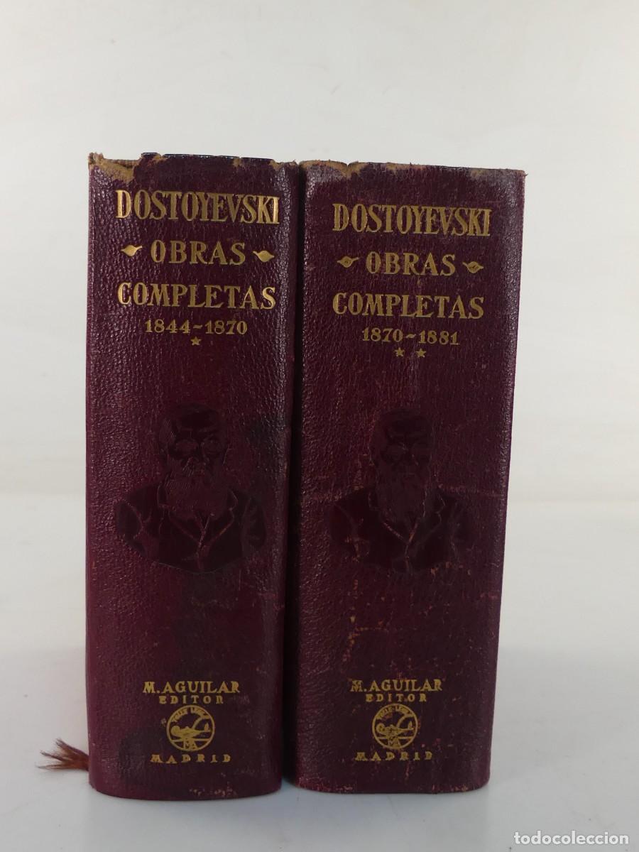 Libros de segunda mano: 2 TOMOS OBRAS COMPLETAS POR DOSTOYEVSKI EDITORIAL AGUILAR