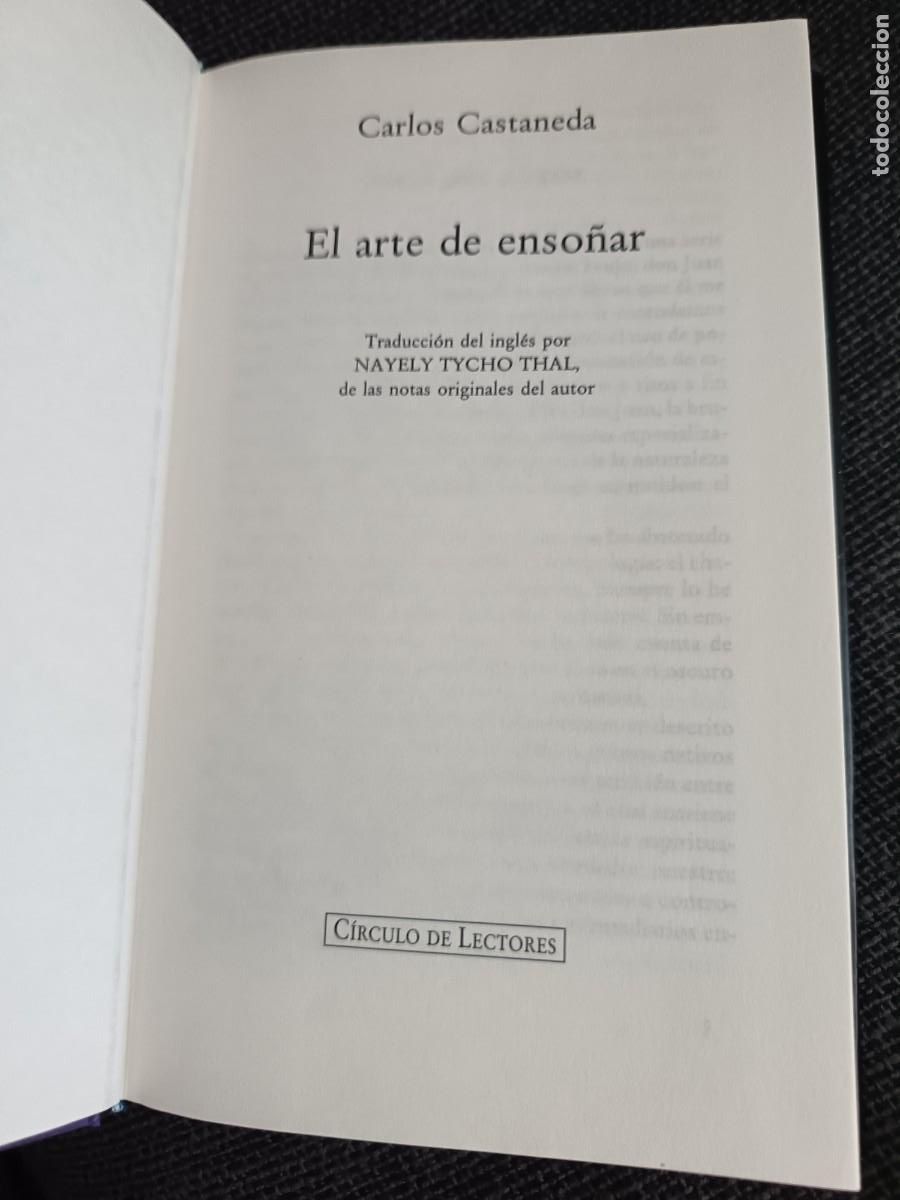 Libros de segunda mano: Libro El arte de enso&ntilde;ar. Carlos Castaneda. C&iacute;rculo de lectores 1994. - Foto 4