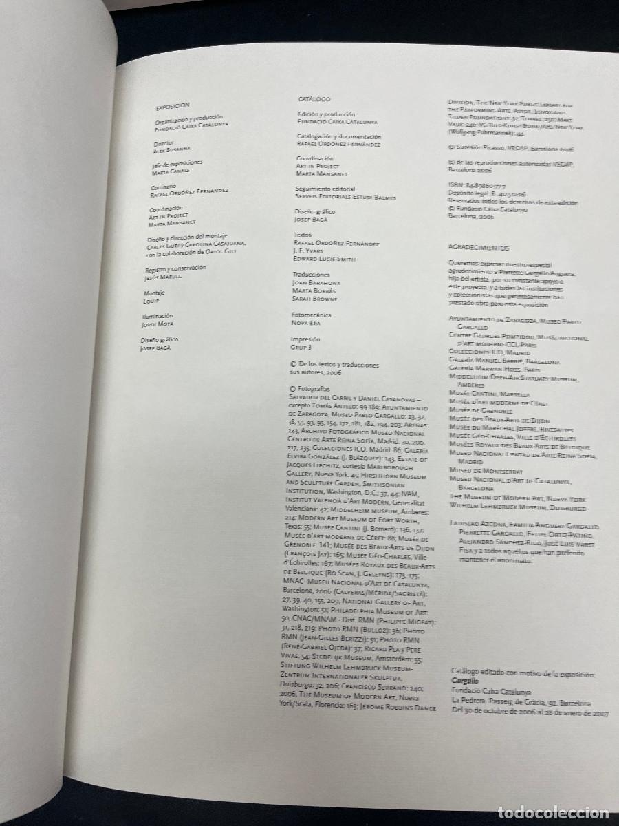 Libros de segunda mano: Fundaci&oacute; Caixa Catalunya, Gargallo - Foto 3