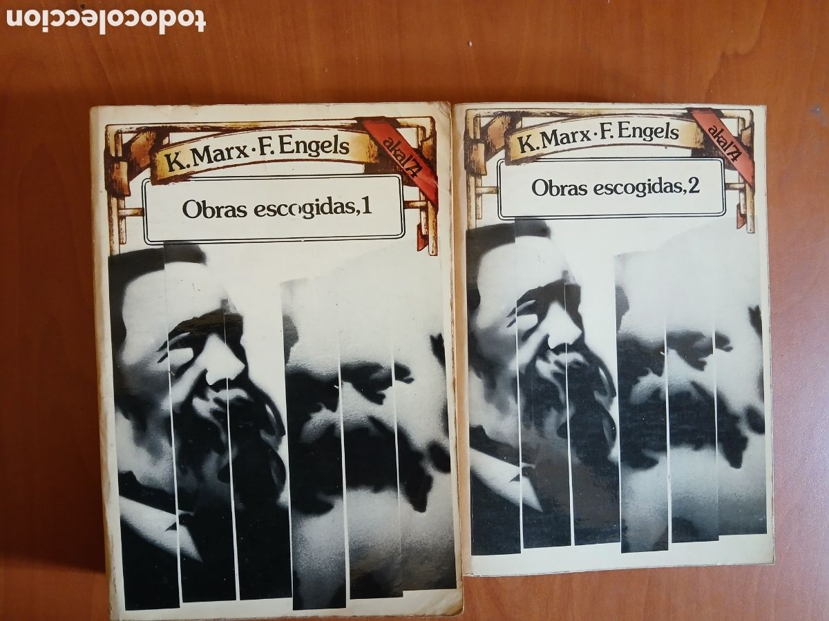 Libros de segunda mano: Obras escogidas. K. Marx, F. Engels. 2 tomos ( Completa ).