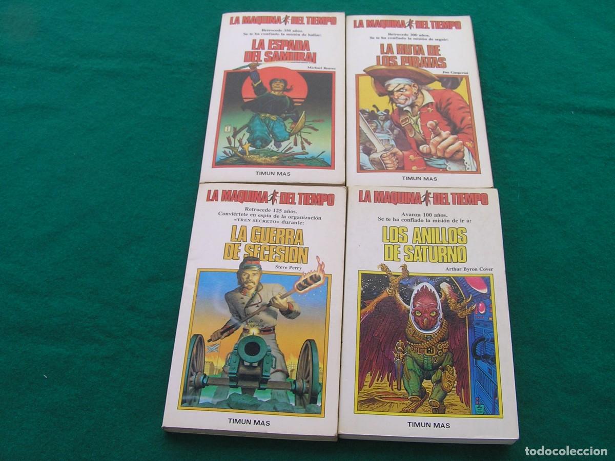 Libri di seconda mano: Lote 4 libros Colecci&oacute;n M&aacute;quina del Tiempo. N&ordm;3,4,5 y 6 Edit. TIMUN MAS. A&ntilde;o 1985-86.
