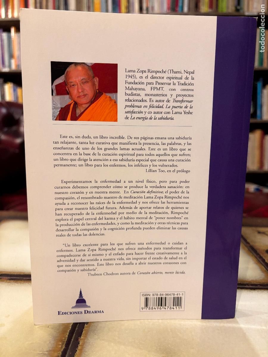 Libros de segunda mano: Curaci&oacute;n definitiva. El poder de la compasi&oacute;n. Lama Zopa Rimponch&eacute; - Foto 2