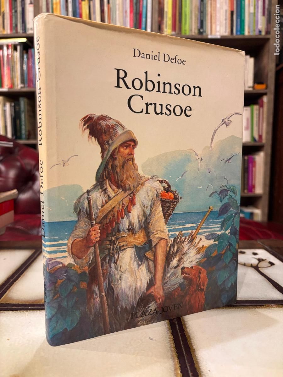 Libros de segunda mano: Robinson Crusoe. Daniel Defoe. Plaza Joven. Con ilustraciones