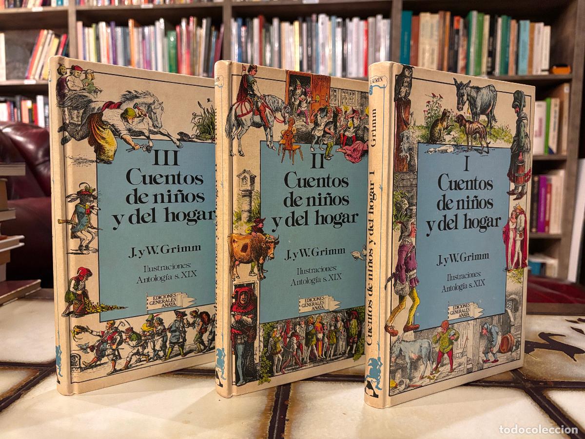 Libros de segunda mano: Cuentos de ni&ntilde;os y del hogar. J. y W. Grimm. 3 tomos, obra completa. Ediciones Generales Anaya