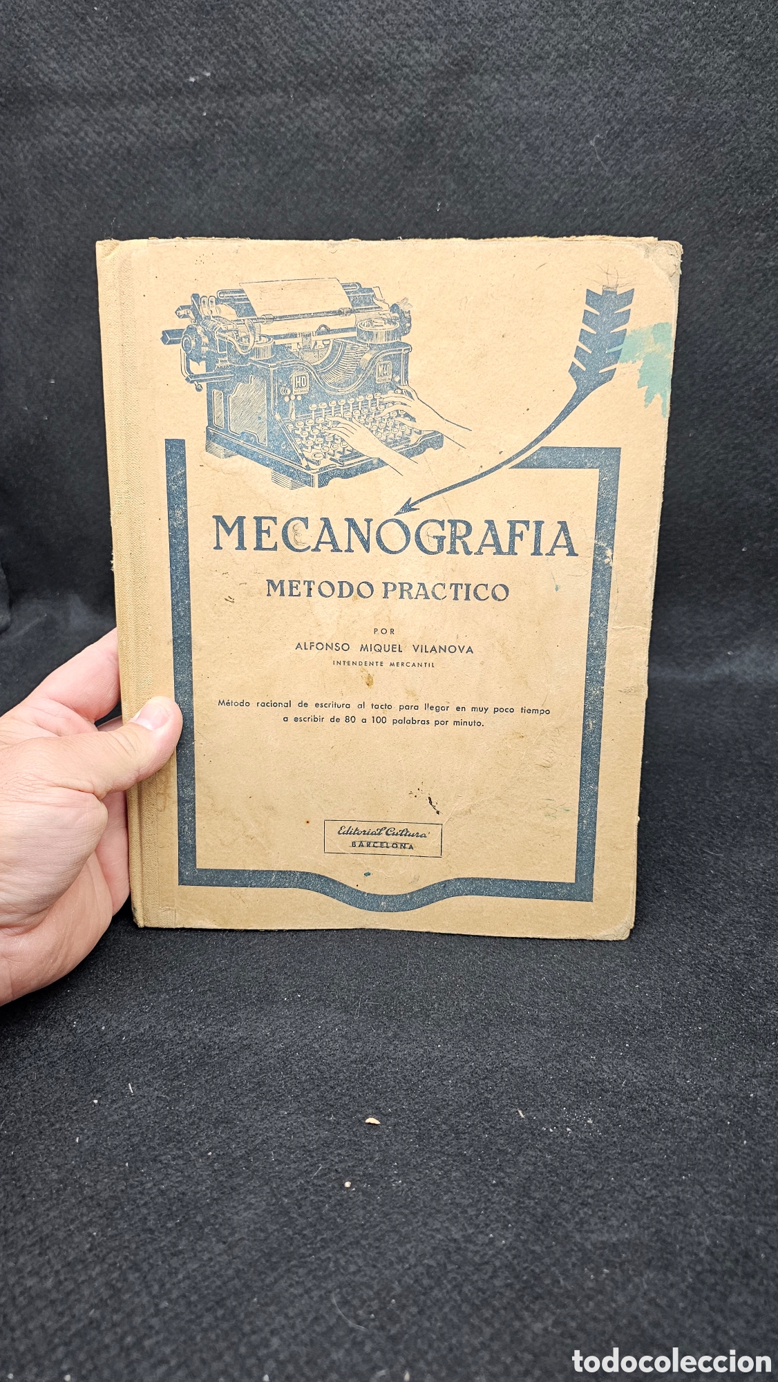 Libros de segunda mano: Antiguo libro de mecanograf&iacute;a 1950