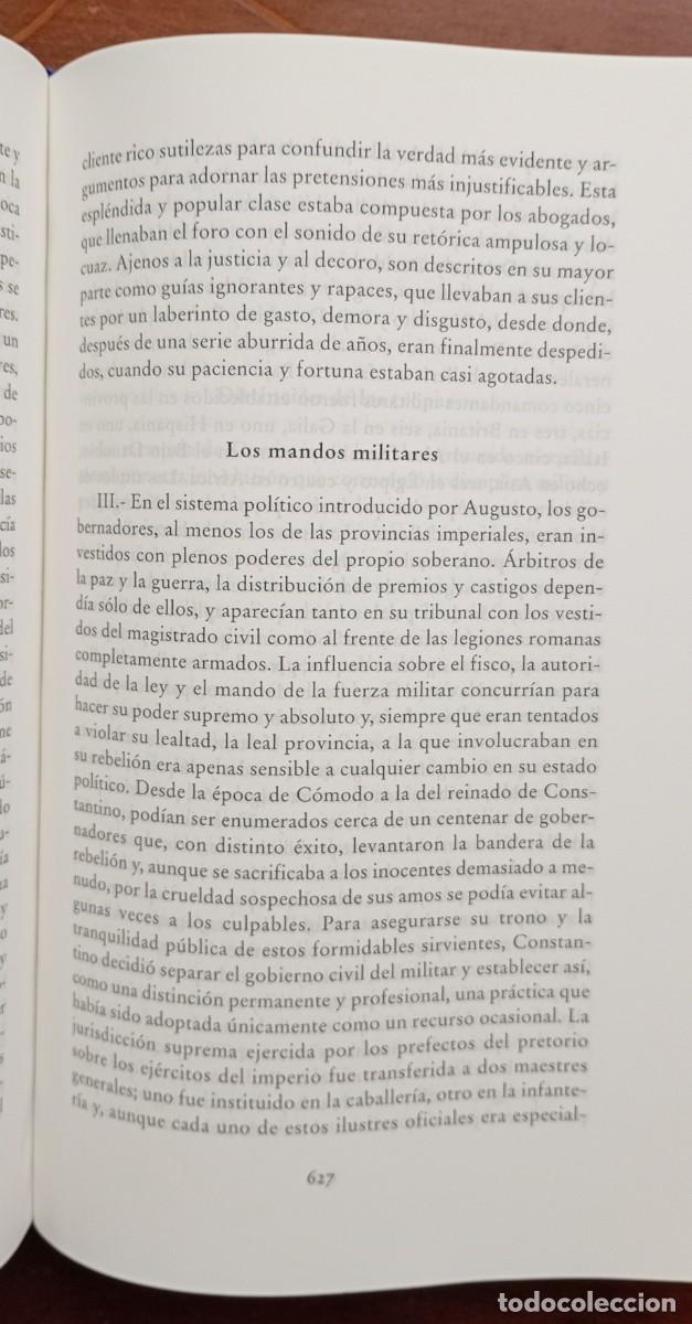 Libros de segunda mano: Edward Gibbon DECADENCIA Y CAIDA DEL IMPERIO ROMANO V. I - Foto 2