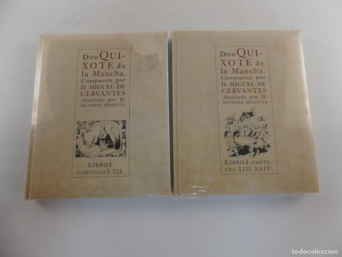 Libros de segunda mano: DOS LIBROS DE DON QUIJOTE DE LA MANCHA CAPITULOS I AL XXVI ILUSTRADOS POR MINGOTE
