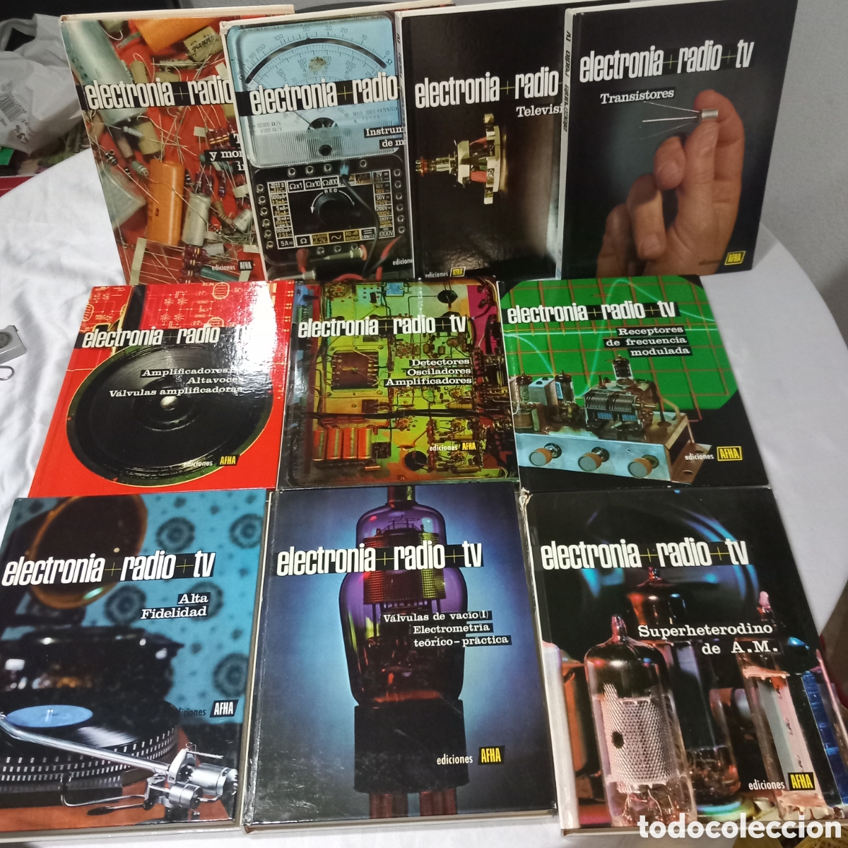 Libros de segunda mano: COLECCION 10&times;TOMOS ELECTRONIA-RADIO-TV(AFHA)