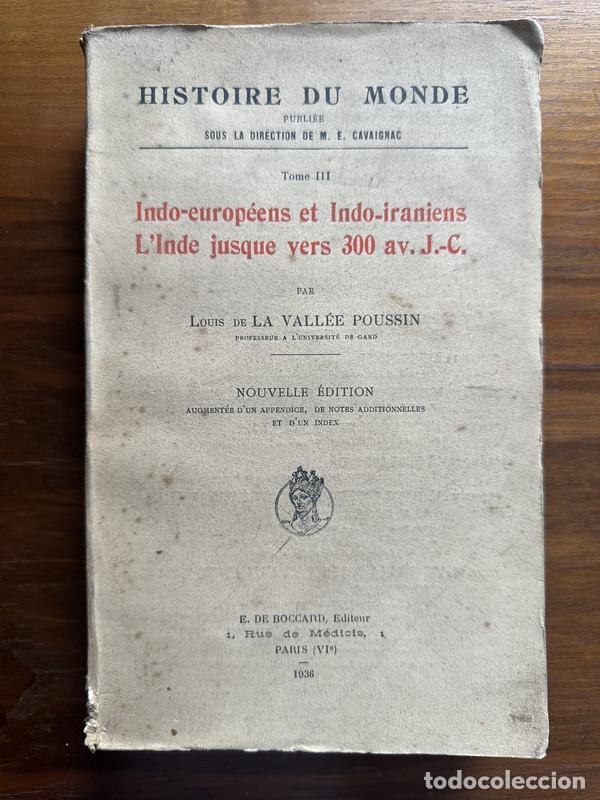 Libros de segunda mano: Indo-europeens et Indo-iraniens. L'Inde jusque vers 300 av. J.-C. - La Vallee Poussin Louis de
