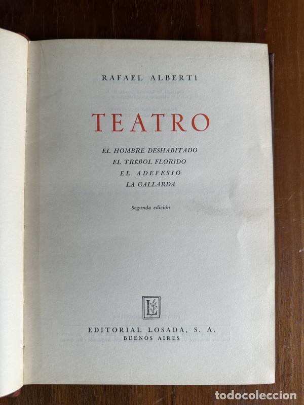Libros de segunda mano: Teatro - Alberti Rafael