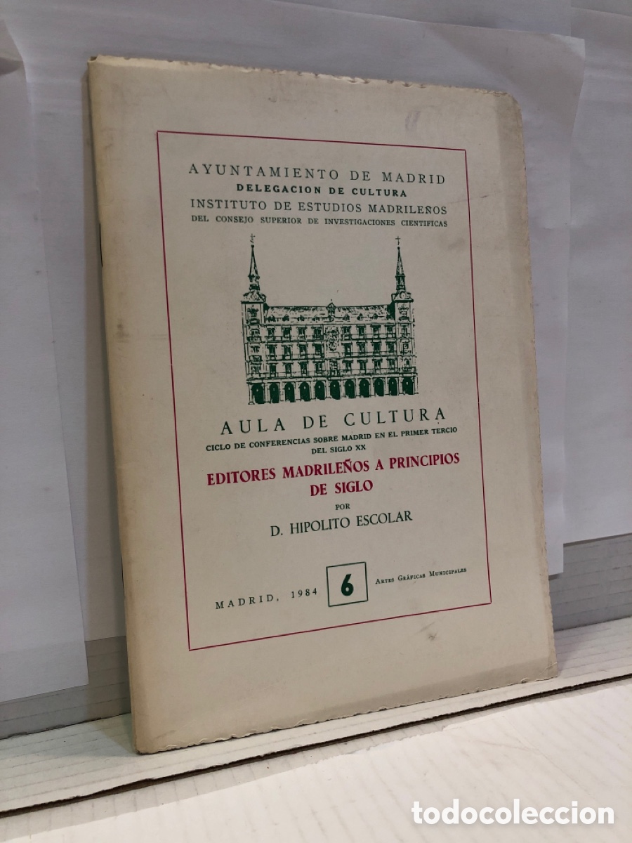 Livres d'occasion: Aula de cultura. Ciclo de conferencias sobre Madrid en el primer tercio del siglo XX