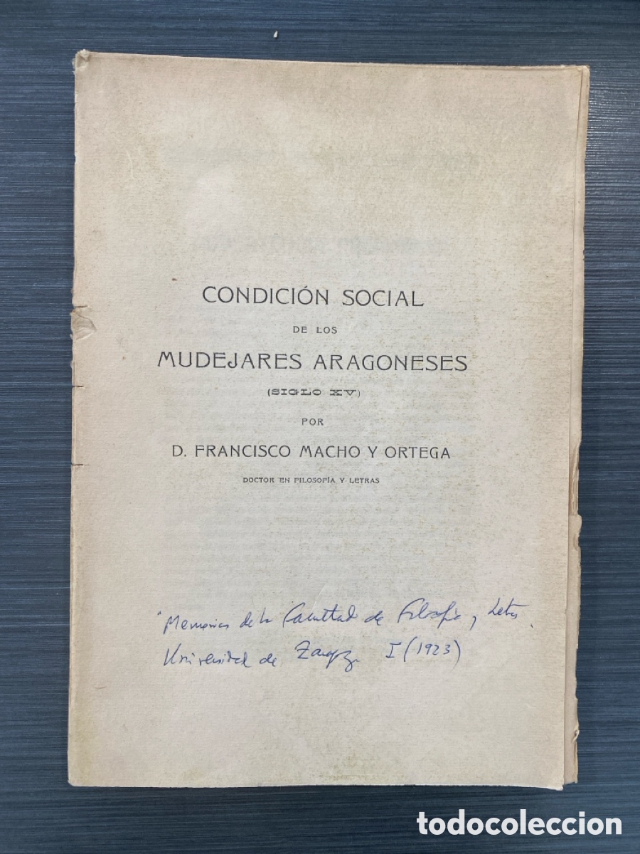 Libros de segunda mano: Condici&oacute;n social de los mud&eacute;jares aragoneses (siglo XV).