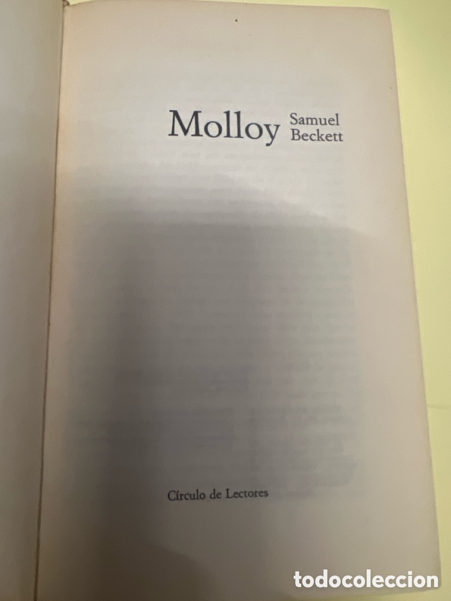 Libros de segunda mano: T3/A10/2. SAMUEL BECKETT. MOLLOY. CIRCULO LECTORES - Foto 2