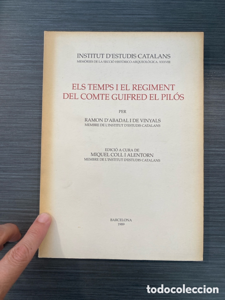 Libros de segunda mano: Els temps i el regiment del comte Guifred el Pil&oacute;s.