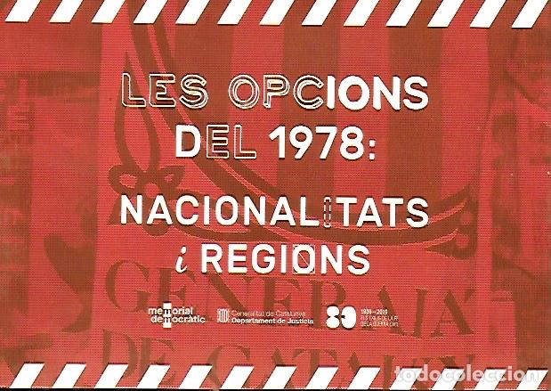 Libros de segunda mano: Les opcions del 1978 : Nacionalitats i regions. cat&agrave;leg de l' exposici&oacute;. Comissari: J.M. Mu&ntilde;oz.