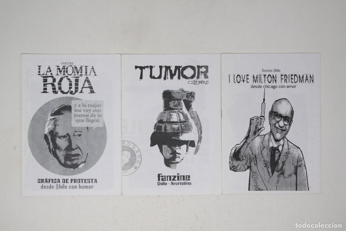 Libros de segunda mano: Lote de fanzines chilenos La Momia Roja. $hile Arcristina Gr&aacute;fica de protesta I love Milton Friedman