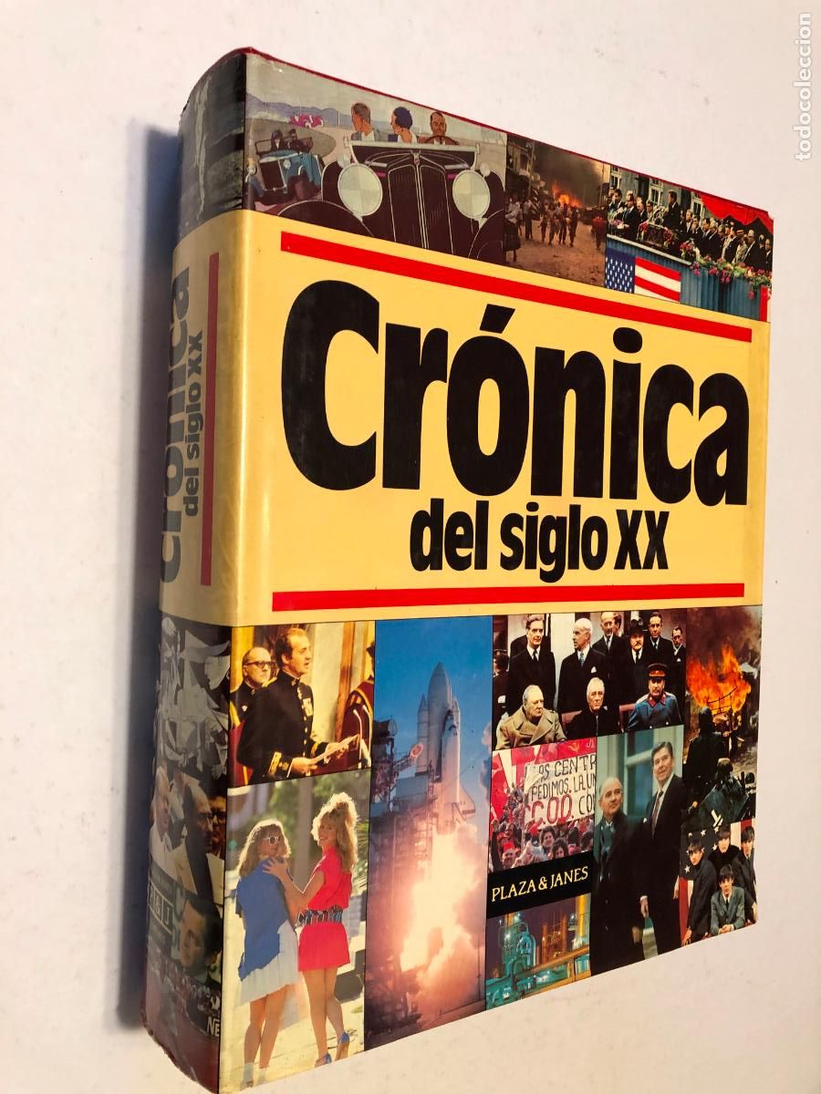 Libros de segunda mano: Libro Cr&oacute;nica del siglo XX - Plaza & Jan&eacute;s - Gran Formato Peri&oacute;dico - tapa dura con sobrecubier