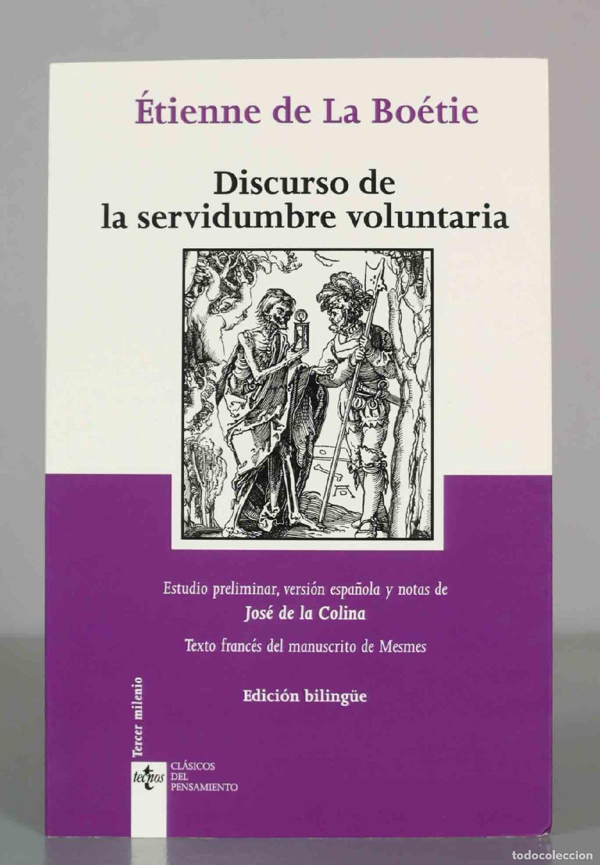 Libros de segunda mano: Discurso de la servidumbre voluntaria. Discours de la servitude volontaire: Edici&oacute;n biling&uuml;e - &Eacute;tien