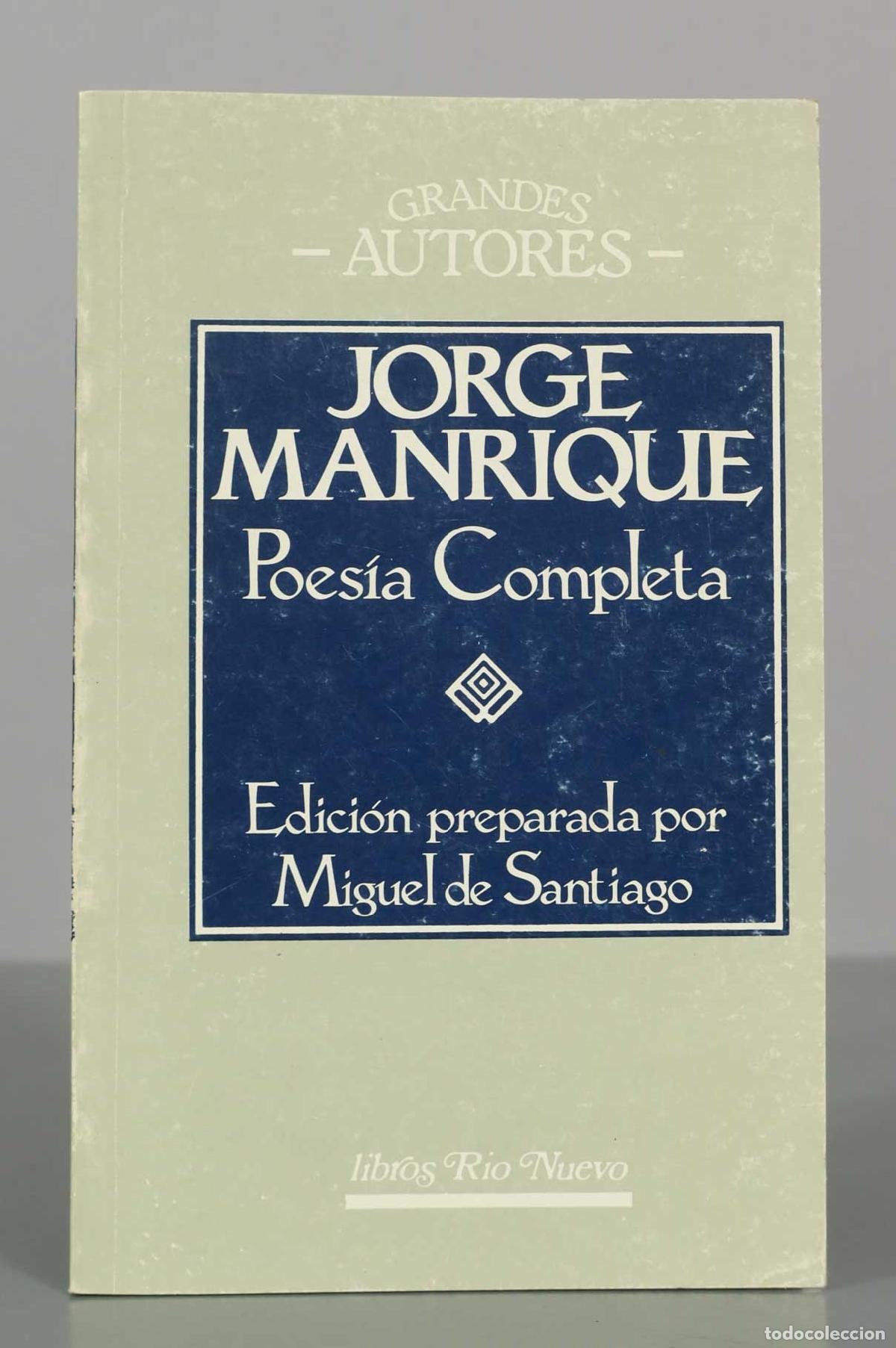 Libros de segunda mano: Poes&iacute;a completa - Jorge Manrique - Ediciones 29