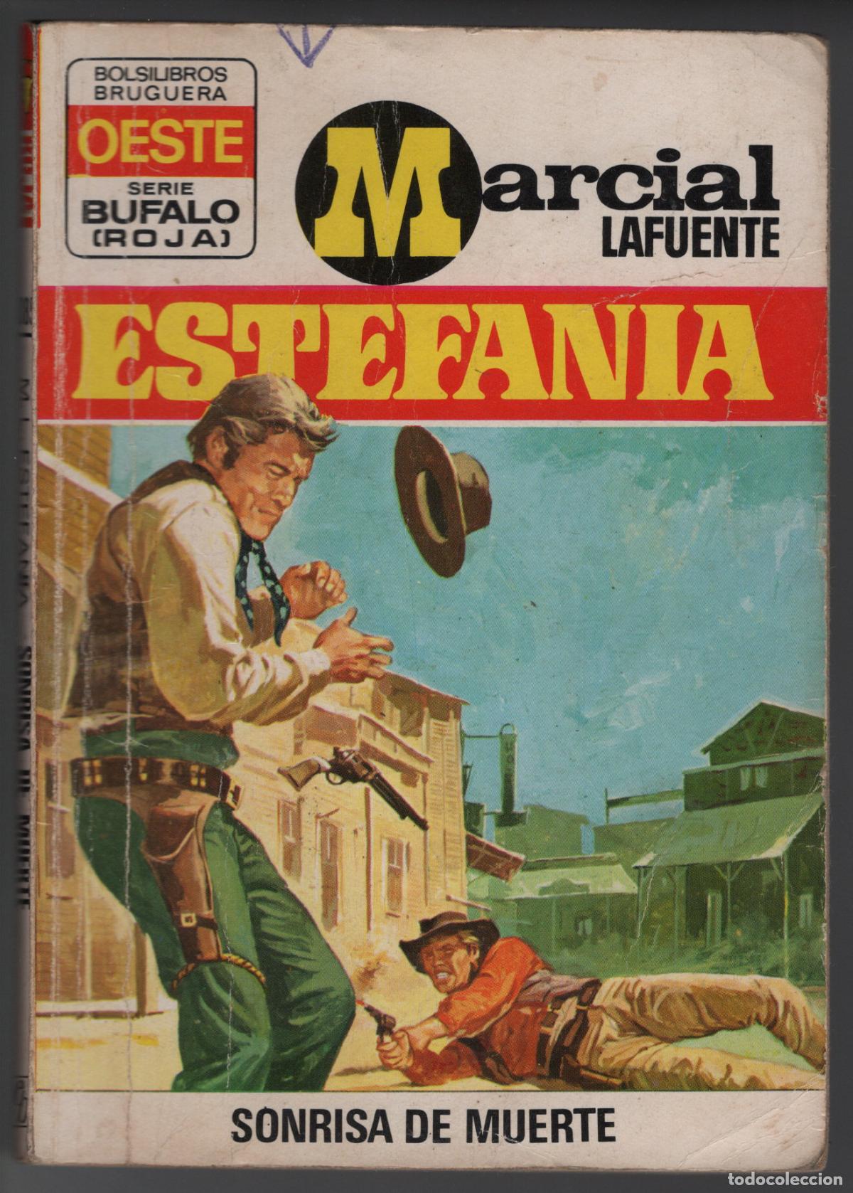 Libros de segunda mano: BUFALO ROJA 1085 - SONRISA DE MUERTE - ESTEFANIA - BOLSILIBRO - ED. BRUGUERA